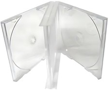 Clear Quad 4 Disc CD Jewel Case Lot