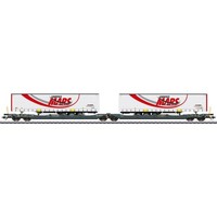 MäRklin 47472 H0 Doppel-Taschenwagen Sdggmrss, Mfd-Rail, Ep.Vi, Ws H0 + Neu
