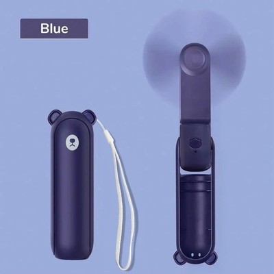 3 IN 1 USB Handventilator Mini Ventilatoren mit Powerbank Taschenlampe 2000mAh