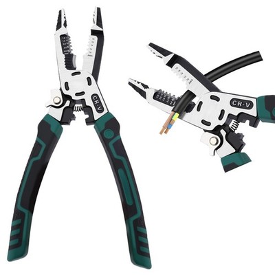 10-in-1 Wire Stripper Tool, Strip/Crimp/Cut 10-18 AWG Solid, CR-V Heavy Duty ...