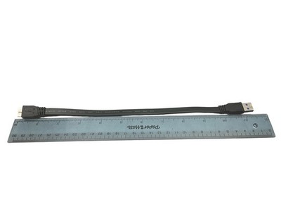 10PCS USB 3.0 Micro B to USB A Cable Flat 250mm External HDD Data Cable Black