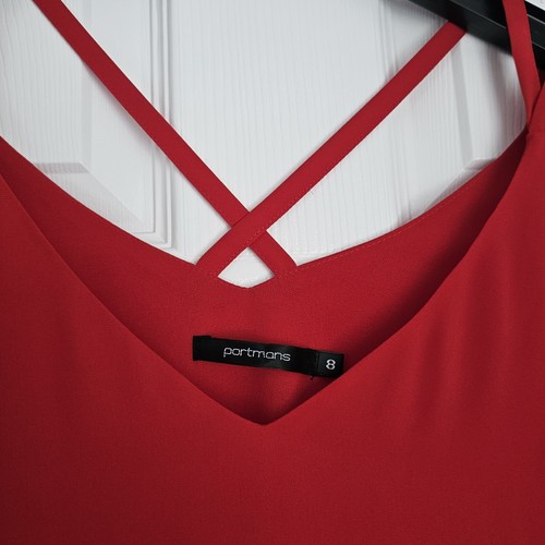 Portmans Size 8 Red Top - Picture 2 of 4