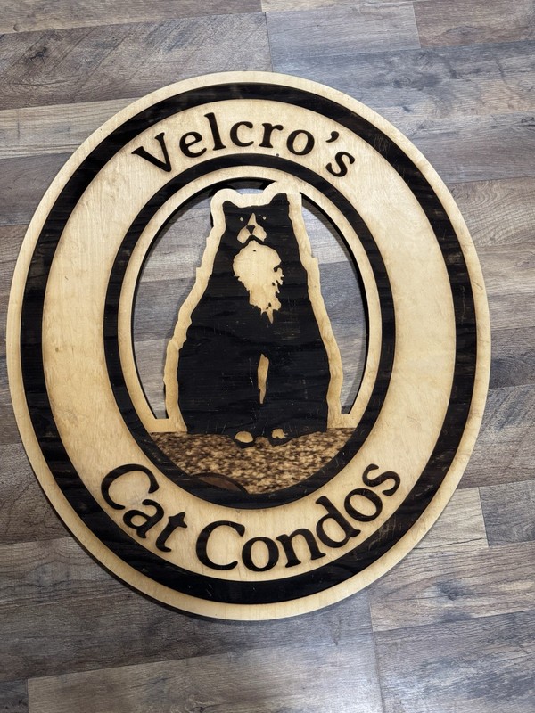 Cat Condos Advertisment Sign
