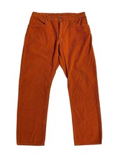 Polo Sport Ralph Lauren Corduroy Pants Trousers Size 34x30 Orange Y2K Vintage