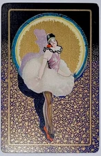 JV27 Swap Playing Cards 1 Vintage Japanese Made Glamour Lady Ballerina