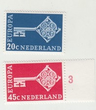 Netherlands 2 x 1968 MNH