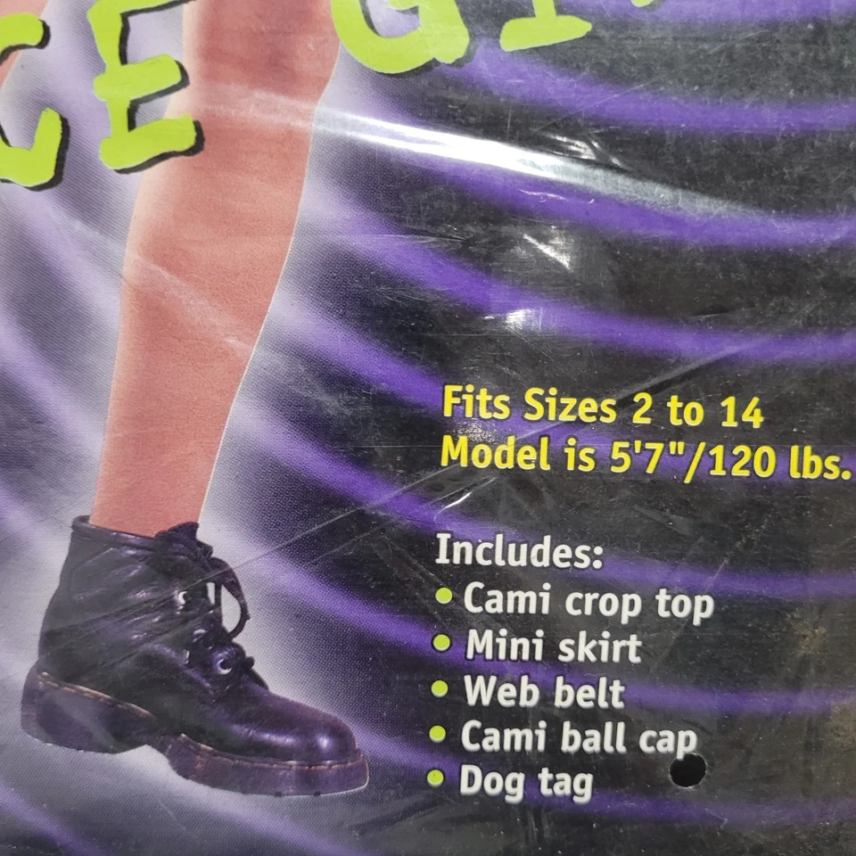 Camuflaje Sexy Servicio Soldado Halloween Constume Mujeres Mediano Completo Nuevo con Etiquetas Foto 4 de 4