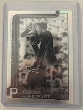 2025 Topps Chrome Update Braxton Ashcraft Negative Refractor RC USC142