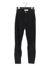 Topshop Women's Jeans W 25 in Black Polyester with Elastane Jegging