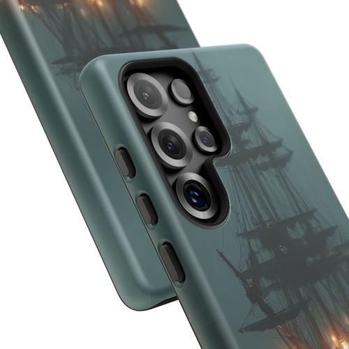 Phone-Ink iPhone, Pixel, Samsung Galaxy Case - Ghostly Pirate Ship Foggy Sea - Picture 123 of 239