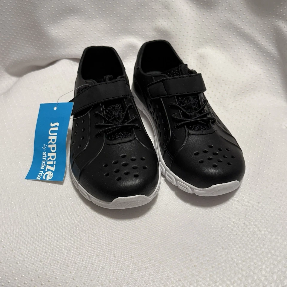 Stride Rite черный туфли ремень и перфорированный дизайн для мальчиков размер 11 новый - Изображение 2 из 4