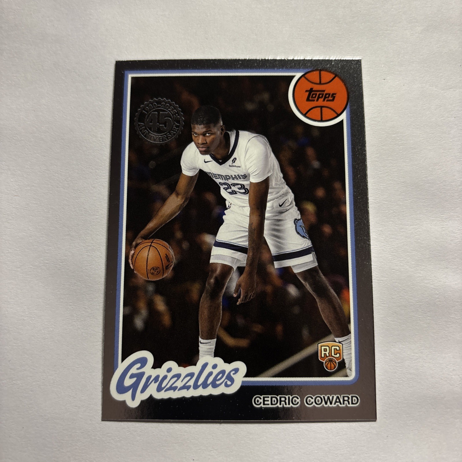 Topps 2025-26 Cedric Coward Rookie #80BK-58 | 1980-81 Insert