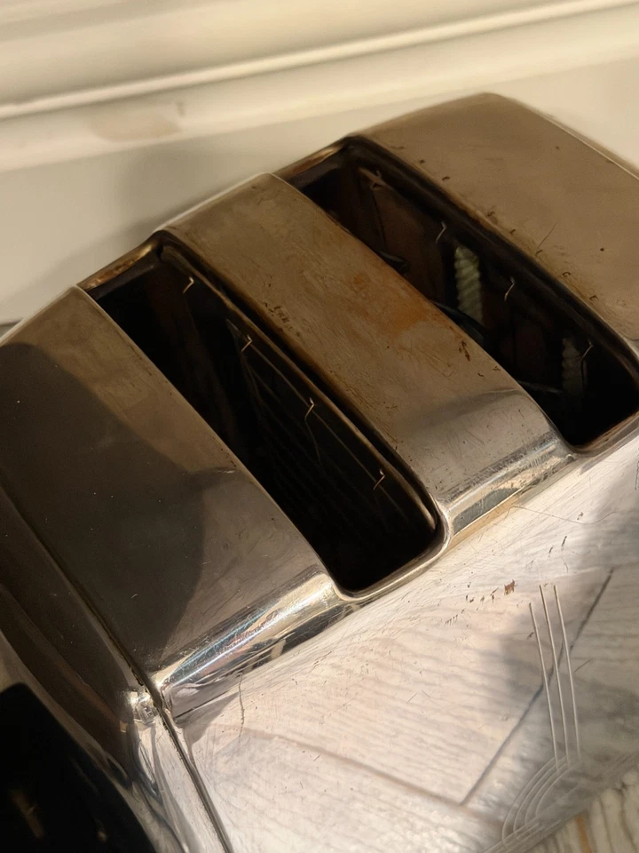 Sunbeam T-20B Tostadora Control Radiante Caída Automática T20B MCM Cromo Años 50 ViDeO De Colección Foto 2 de 4