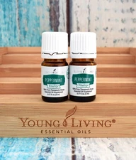 LOT OF 2 - Young Living Peppermint Vitality 5 ml Essential Oil NEW/SEALED