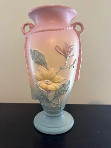 Vintage HULL  Pottery Vases approx 13" Tall  Art Shades of Pastels Home Decor