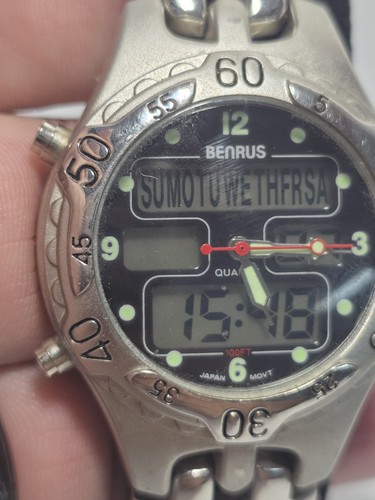 Vintage Benrus Advance Men’s Watch Digital BNW25414W (J1) - Picture 2 of 9