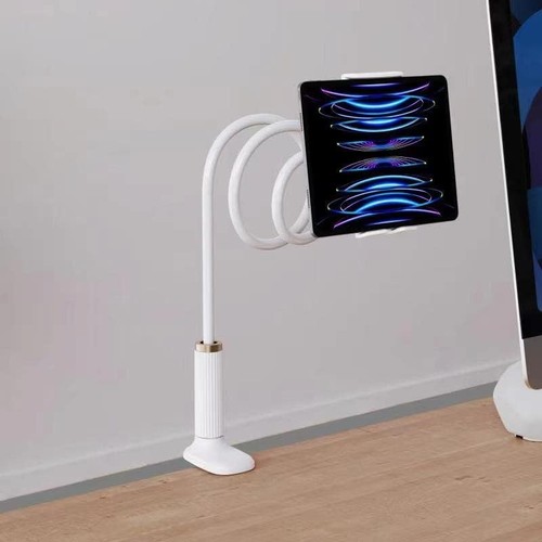 Ding Yongliang Uchwyt na tablet Łabędzia szyja 98 cm – biały, uniwersalny stojak na tablet - Zdjęcie 6 z 9