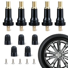 5 Pack Snap-in Rubber Tpms Tire Valve Stem Replacement Kit Pressure Sensor 5 Pack Snap-in Rubber Tpms Tire Valve Stem Replacement Kit Pressure Sensor