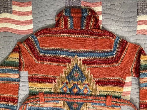 RRL Ralph Lauren Double RL Hand-Knit Native Pattern Cardigan Multicolor NEW JP - Picture 5 of 10