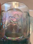Imperial Glass Ice Blue Nursery Rhyme Theme  Child Mug Opalescent  Luster  — photo 4