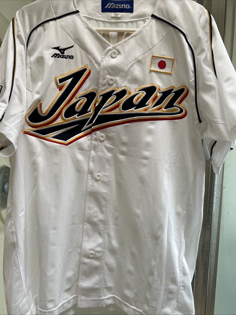 NEW MIZUNO Japan WBC WORLD BASEBALL Classic Jersey Navy White