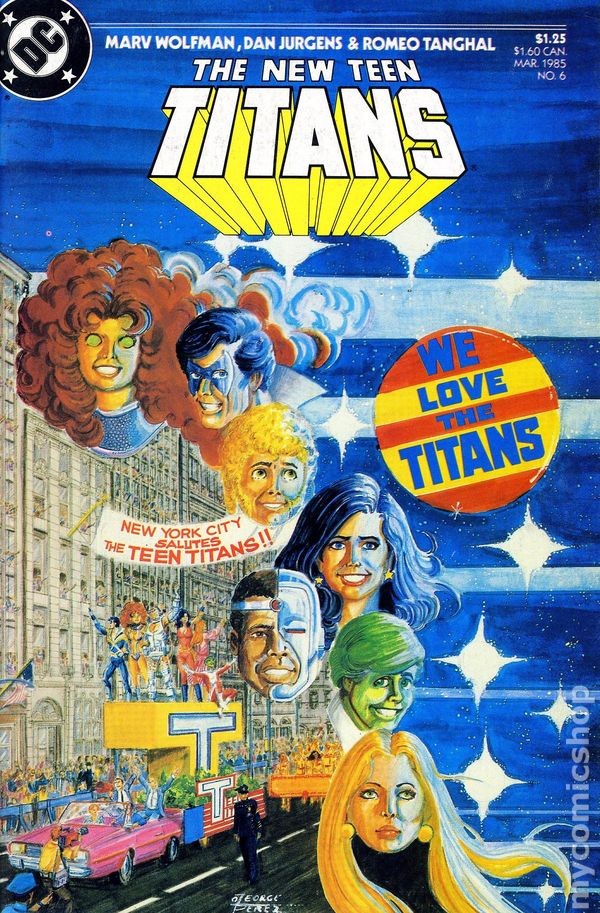 New Teen Titans New Titans #6 VF- 7.5 1985 Stock Image