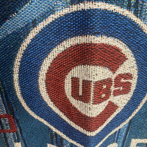 Chicago Cubs Throw Blanket 2016 World Champions 44" Wide by 60" Tall - Picture 2 of 9