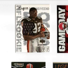 Courtney Brown 2000 Upper Deck Black Diamond GW Jersey Rookie Card #151. rookie card picture