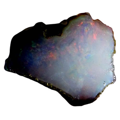 10.40  Cts.   A+1  Natural  Multi Fire Ethiopian Opal Rough 15X20X10  MM.