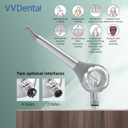 2/4 Löcher Dental Air Flow Zähne Polieren Polierer Handstück Hygiene Prophy Jet - Bild 14 von 20