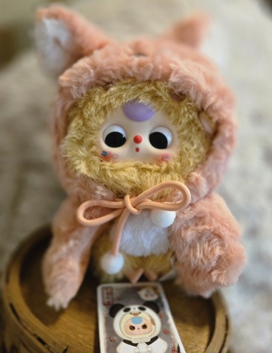 Auténtico bolso Baby Three I'm Not Warrior ojos móviles especiales pelo morado sin caja  - Imagen 1 de 4