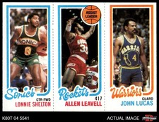 1980 Topps Lonnie Shelton / Allen Leavell / John Lucas 231 / 104 / 96 7 - NM