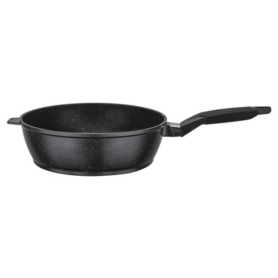GSW Bratpfanne Titanium Granit 28 cm hoch INDUKTION Schmorpfanne