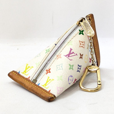 LOUIS VUITTON Multicolor Berlingo Coin Case Monogram White M58028 SR0075 Auth