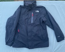 Boys The North Face HyVent Black 2-in-1 Jacket XL 18-20 Zip Up Pockets Buttons