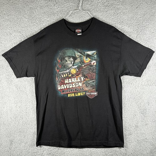 Camisa Harley Davidson Para Hombres XL Esqueleto Motociclista Motocicleta Portland Gráfico Camiseta - Imagen 1 de 11