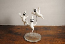Small Art Glass Ghost Halloween Decor