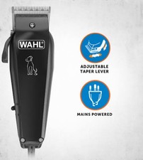 WAHL Multi Cut Dog Clipper Kit For Small Breeds Short Smooth & Wiry Coats Black