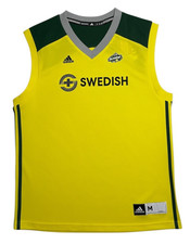 Adidas WNBA Seattle Storm 3-Stripe Chase Replica Jersey – Size M – Yellow/Green