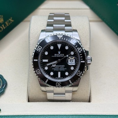 Rolex Submariner Date Black Dial Black Ceramic Bezel Stainless Steel 40MM