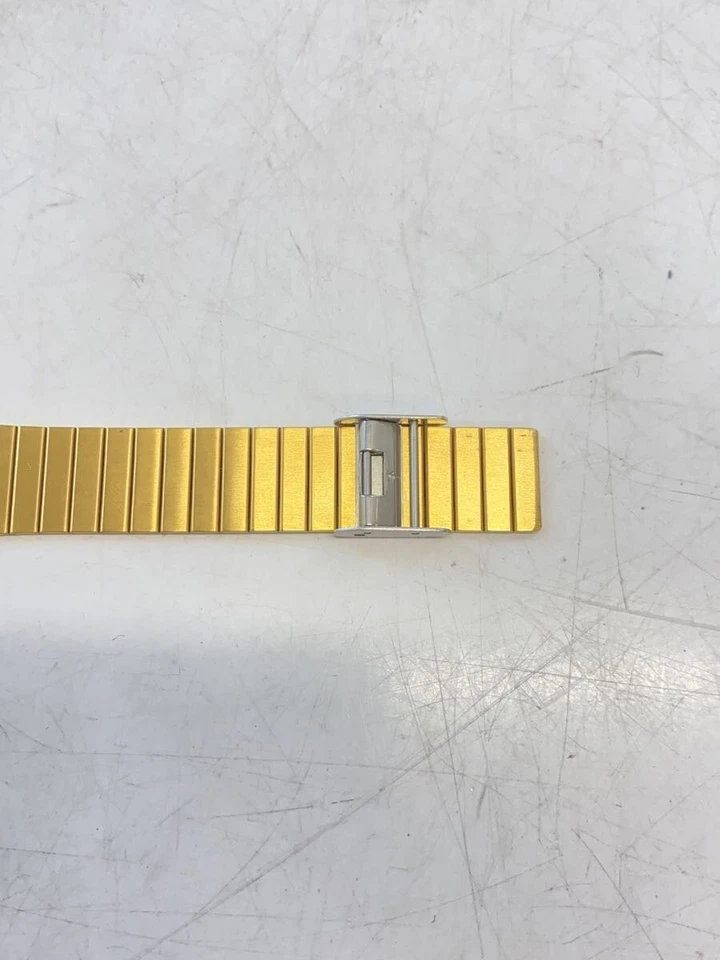 CASIO DBC 611G databank quartz wristwatch digital stainless BLK GLD - Image 4 of 4