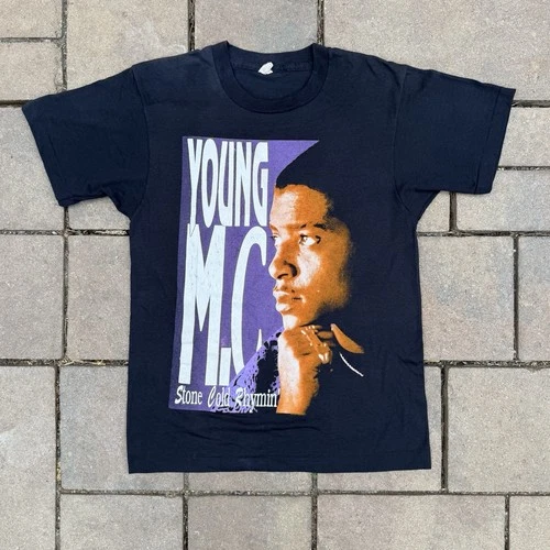 90s Young MC Stone Cold Rhymin’ Tee Shirt Rap Tee 19 1990s vintage concert t-shirt, vintage, single stitch, B+ condition