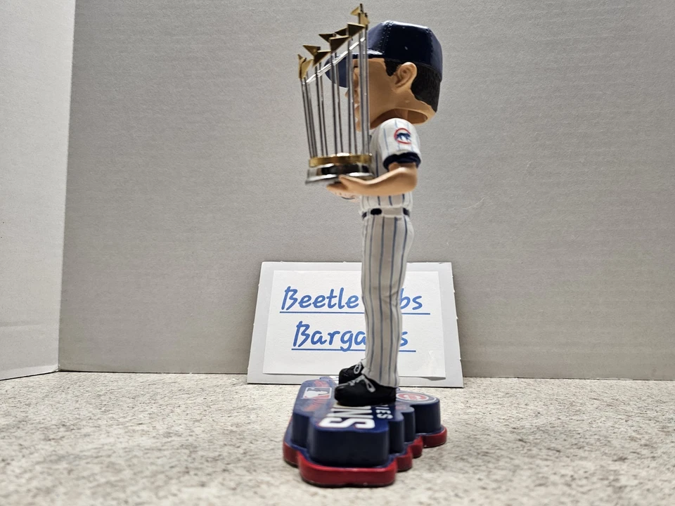 Anthony Rizzo Chicago Cubs MLB 2016 FOCO Bobblehead WS Trophy Foto 4 de 4