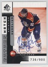 2001-02 SP Authentic Future Watch 736/900 Kristian Huselius #177 Auto 1c4