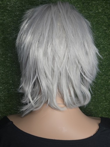 Short Cosplay Wig Anime Grey Silver NEW for Men or Women - 63 - Picture 3 of 4