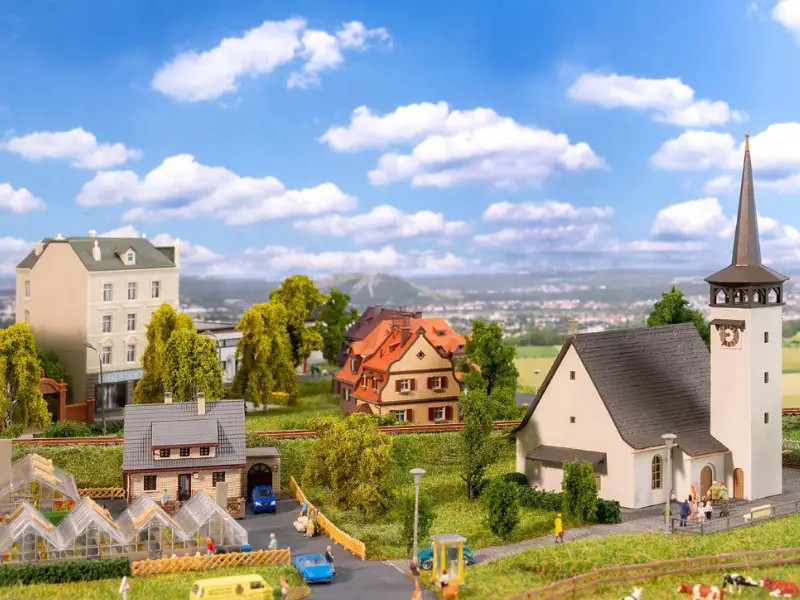 FALLER 239010 Action Set village N 1/160 décor bâtiment train miniature