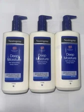 Neutrogena-Body Lotion Deep Moisture 14 oz- Bundle Set of 3