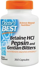 Betaine HCl, Pepsin & Gentian Bitter - 360 Kapseln
