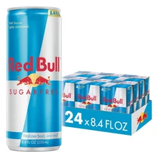 Red Bull Energy Drink Red Bull Sugar Free, 8.4 Fl Oz, 24 Cans (6 Packs of 4)