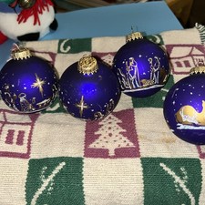 4 Vintage Stencil Nativity Scene Christmas Or...